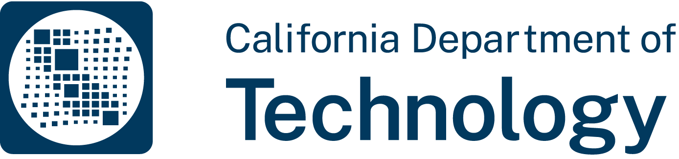 California Department of Technology logo and type